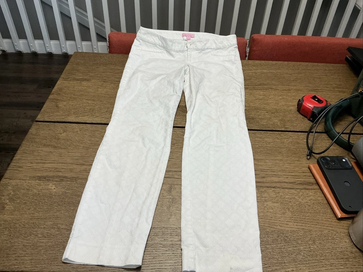 Lilly Pulitzer White Cotton Pants for Women for sale | eBay display picture 1