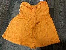 Wild Fable Romper Towel Terry ORANGE Romper Size Medium NWT