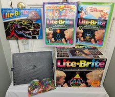Vintage Original 1990 LITE BRITE Hasbro Light Bright w Pegs  Sheets 80s 90s VTG