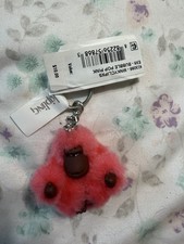 kipling monkey keychain pink Piper NWT