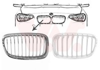 KüHlergrill KüHlergitter Chrom FüR BMW 1Er F20 F21