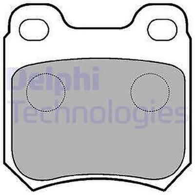 DELPHI LP590 Bremsbelagsatz, Scheibenbremse Für OPEL, SAAB, VAUXHALL