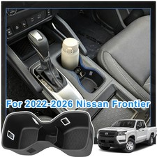 Custom Center Console Cup Holder Insert For 2022-2026 Nissan Frontier Accessory Custom Center Console Cup Holder Insert For 2022-2026 Nissan Frontier Accessory