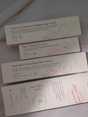AXIS-Y Climate Inspired Skincare Set Brightening Cream Eye & Glow Serums Vegan