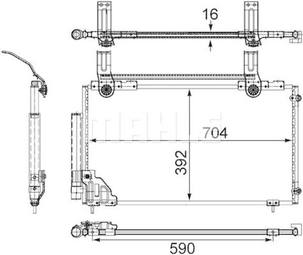 Mahle Kondensator Klimaanlage Klimakondensator KlimaküHler Behr Ac 471 000S-image