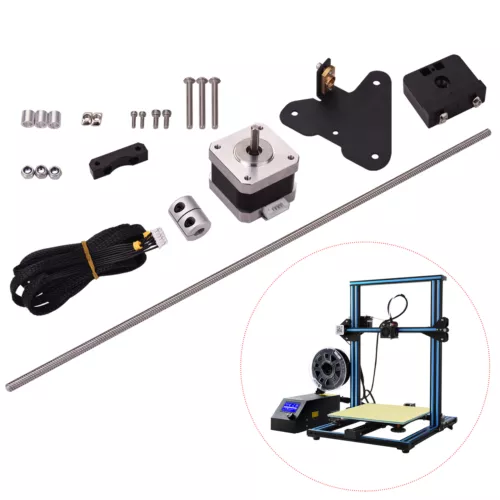 dual z axis leading screw rod with stepper motor for creality cr-10 3d printer image 2