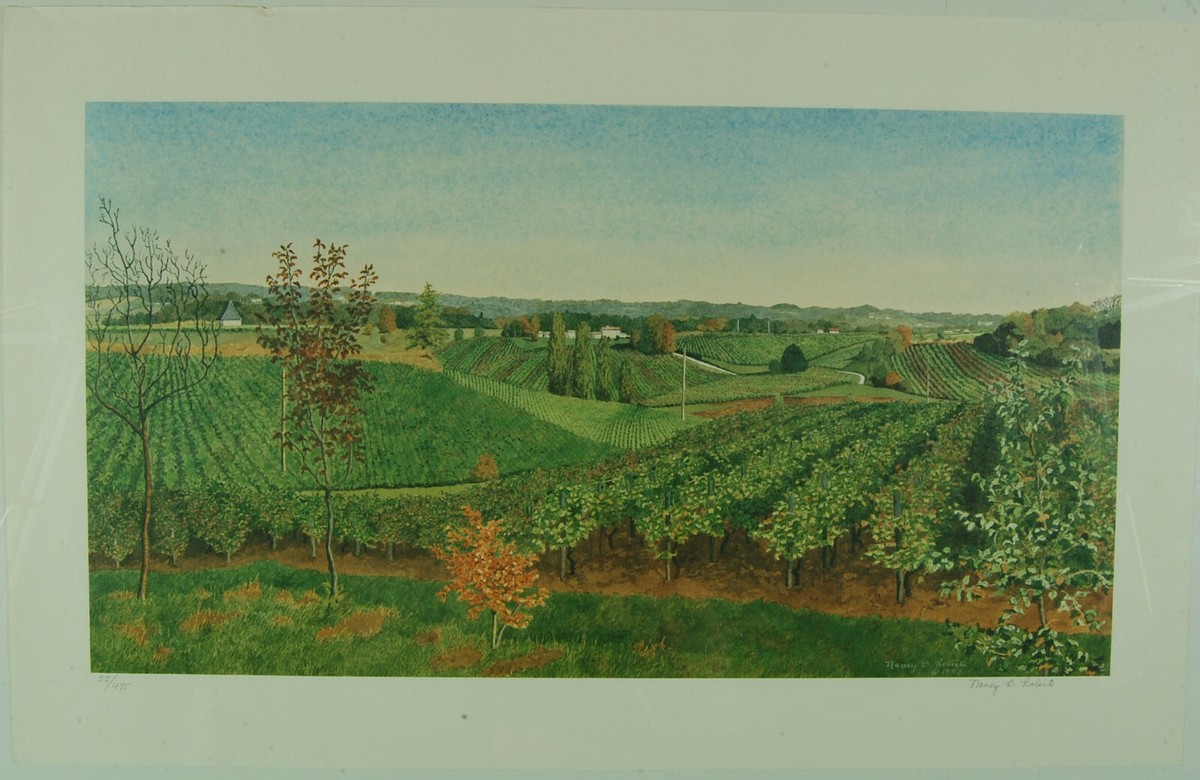 Nancy B. Roberts Signed Limited Edition Print Mediterranean View