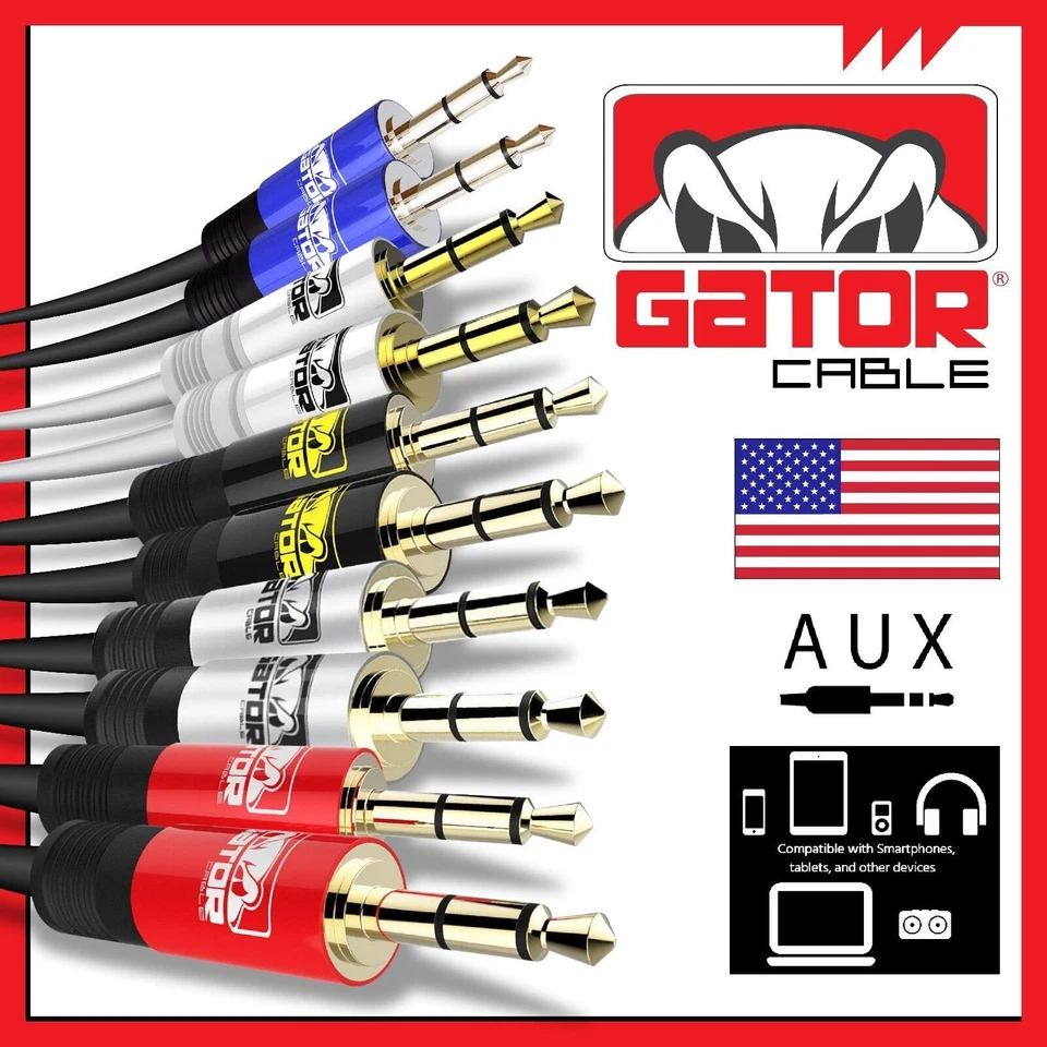 AUX 3.5mm Male to Male Audio Cable For iPhone Samsung LG Android Phone 6FT - Image 2 of 4