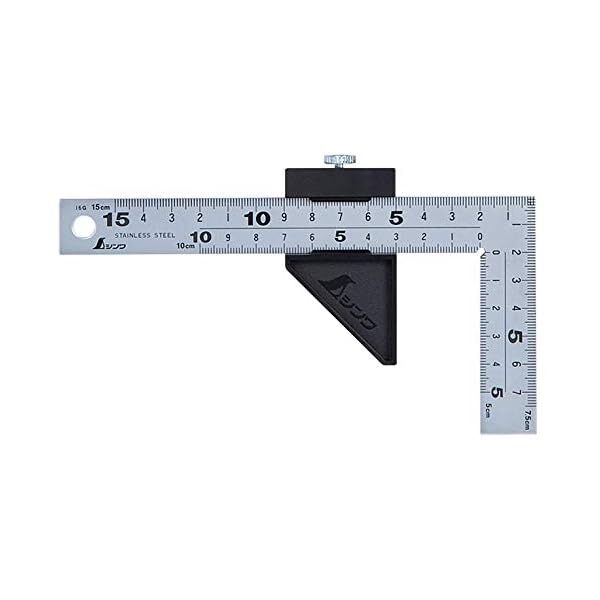 Shinwa Measurement (Shinwa Sokutei) Single Wide Wide Silver 15Cm 8Th Stage W