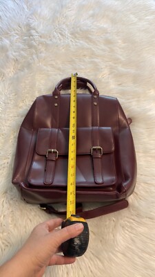 ECOSUSI BACKPACK BNWOT FUXLEATHER COMP SPACE LOTS OF ZIPPERS  display picture 1