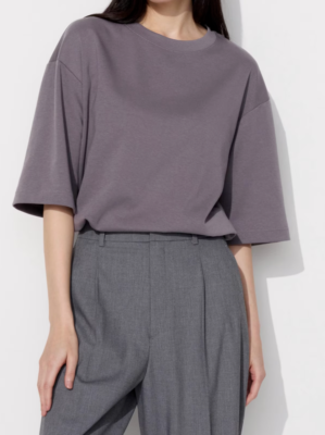 T-shirt AIRism Cotone Oversized Girocollo Da Uomo | IT - Foto 3