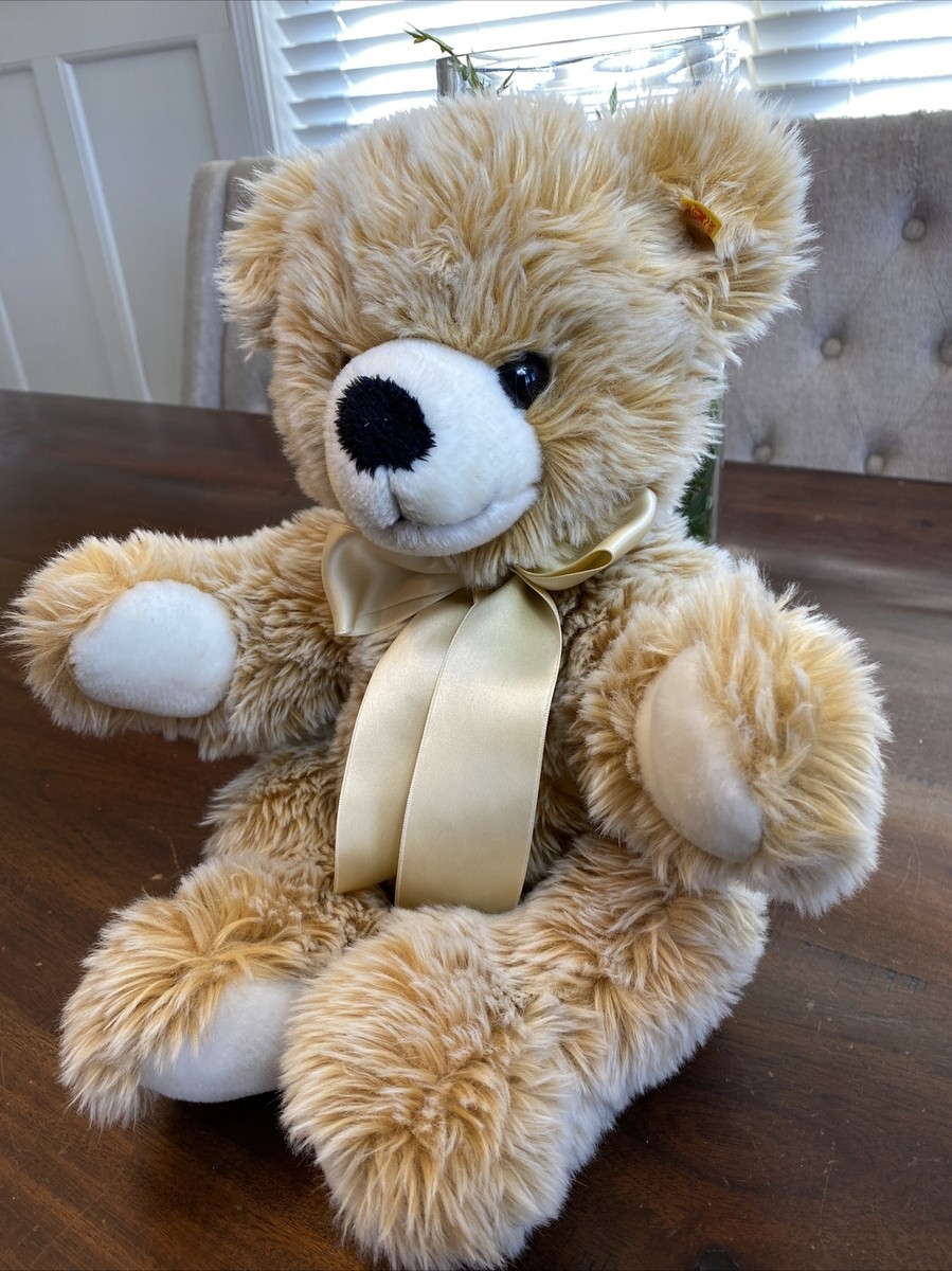 Authentic Steiff Bobby Teddy Bear 17” Plush! Germany Knopf Im Ohr