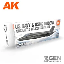 AK Interactive: US Navy & USMC Modern Air & Helicopter - Paint Set - AK11744