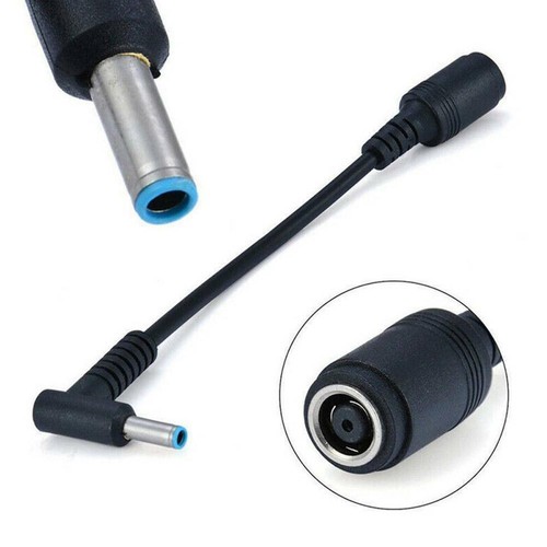 7.4mm To 4.5mm DC-Power Charger Converter Adapter Cable For HP Dell Blue Tip} - Picture 6 of 7