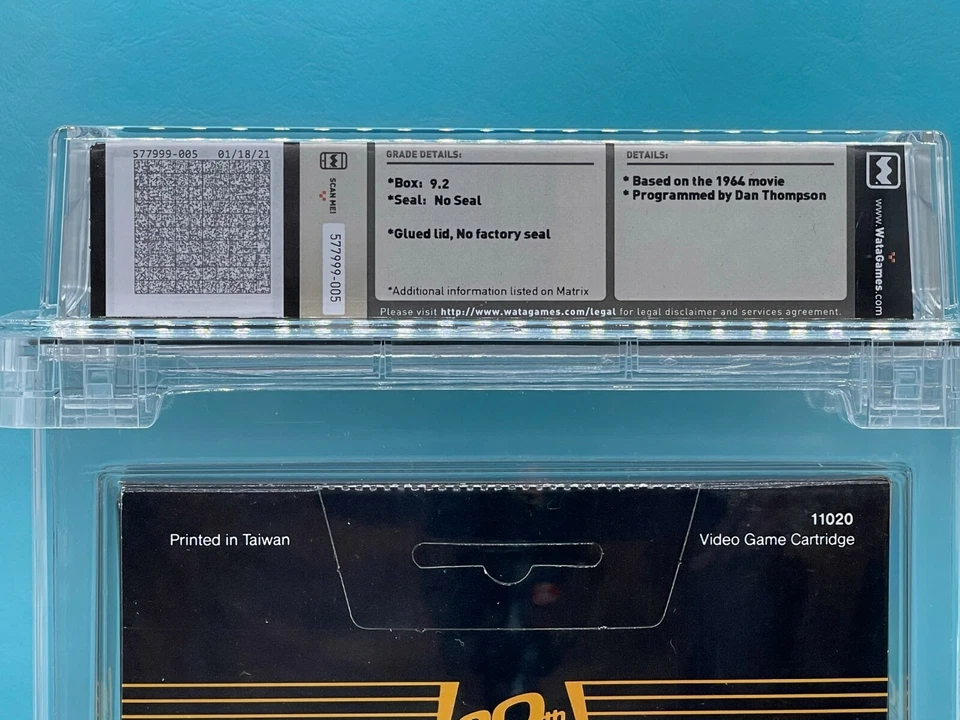 THE EARTH DIES SCREAMING - WATA 9.2 ** Atari 2600 ** NEW 20th Century Fox - Image 4 of 4