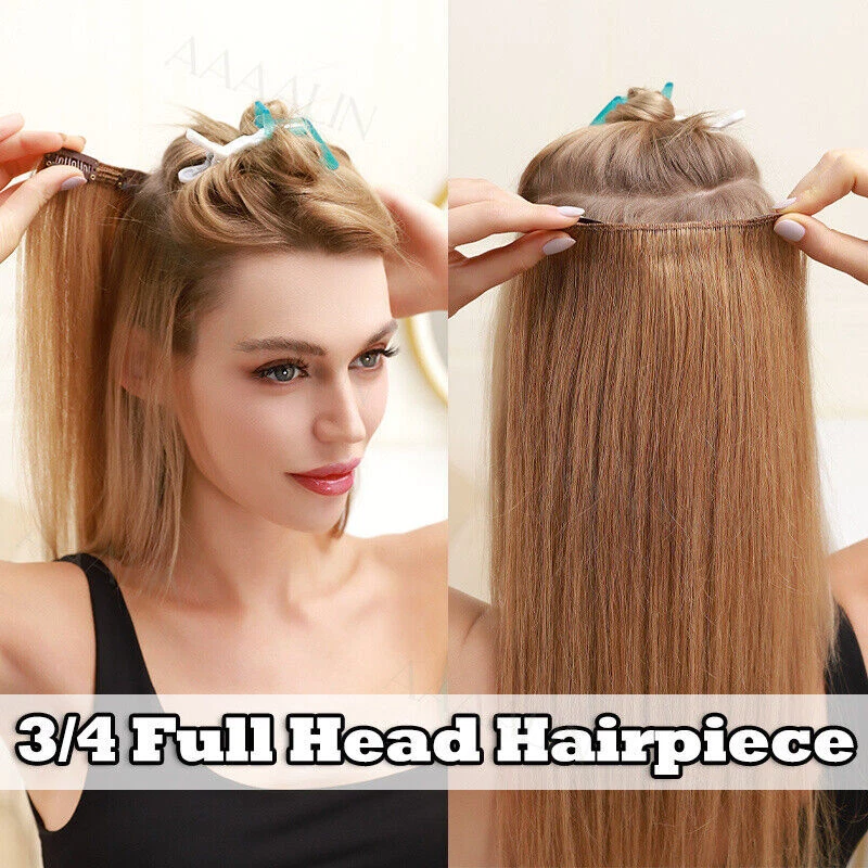 CLEARANCE One Piece Clip in 100% Remy Human Hair Extensions Remy Highlight 24" - Image 2 of 4