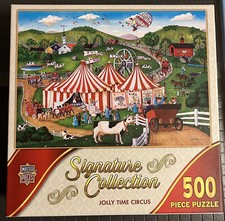 Master Pieces CAMPSITE TROUBLE 300 piece puzzle COMPLETE w/ poster