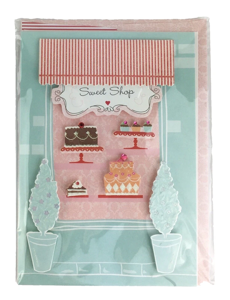 Hallmark Paper Magic Greeting Cards Lot of 5 Floral Sweets Bridal 3D R - Image 3 of 4