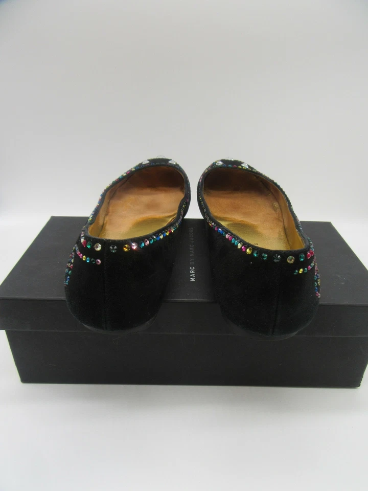 MARC BY MARC JACOBS NEGRO CARA DE GATITO CRISTAL PLANOS talla 39,5 Foto 4 de 4