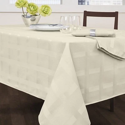 Maison Fabric Tablecloth Heavy Wrinkle resistant by Benson Mills Everyday Use