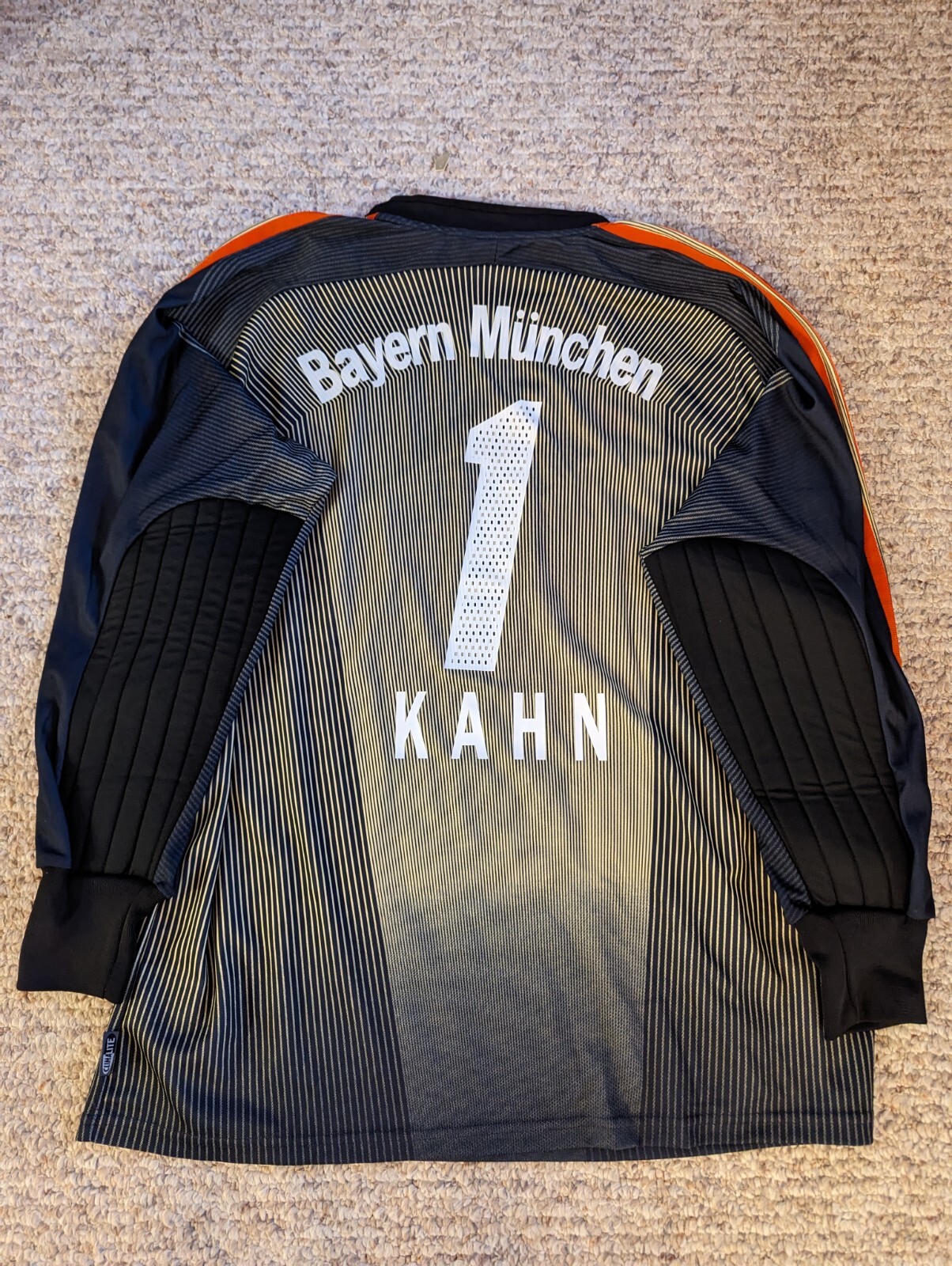 Bayern Munich FCB 03 Adidas Kahn Player issue Goalie Torwart JERSEY SHIRT TRIKOT