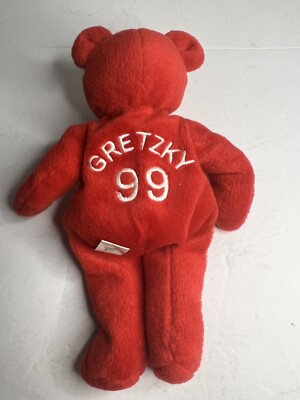 Salvino's Bammers WAYNE GRETZKY 99 Red USA beanie Bear [m]