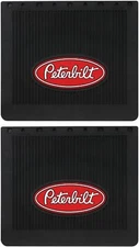 Peterbilt MF0003P-FG  16"x14"x 1/4" OEM Ribbed Front Fender Black Mud Flaps-Set