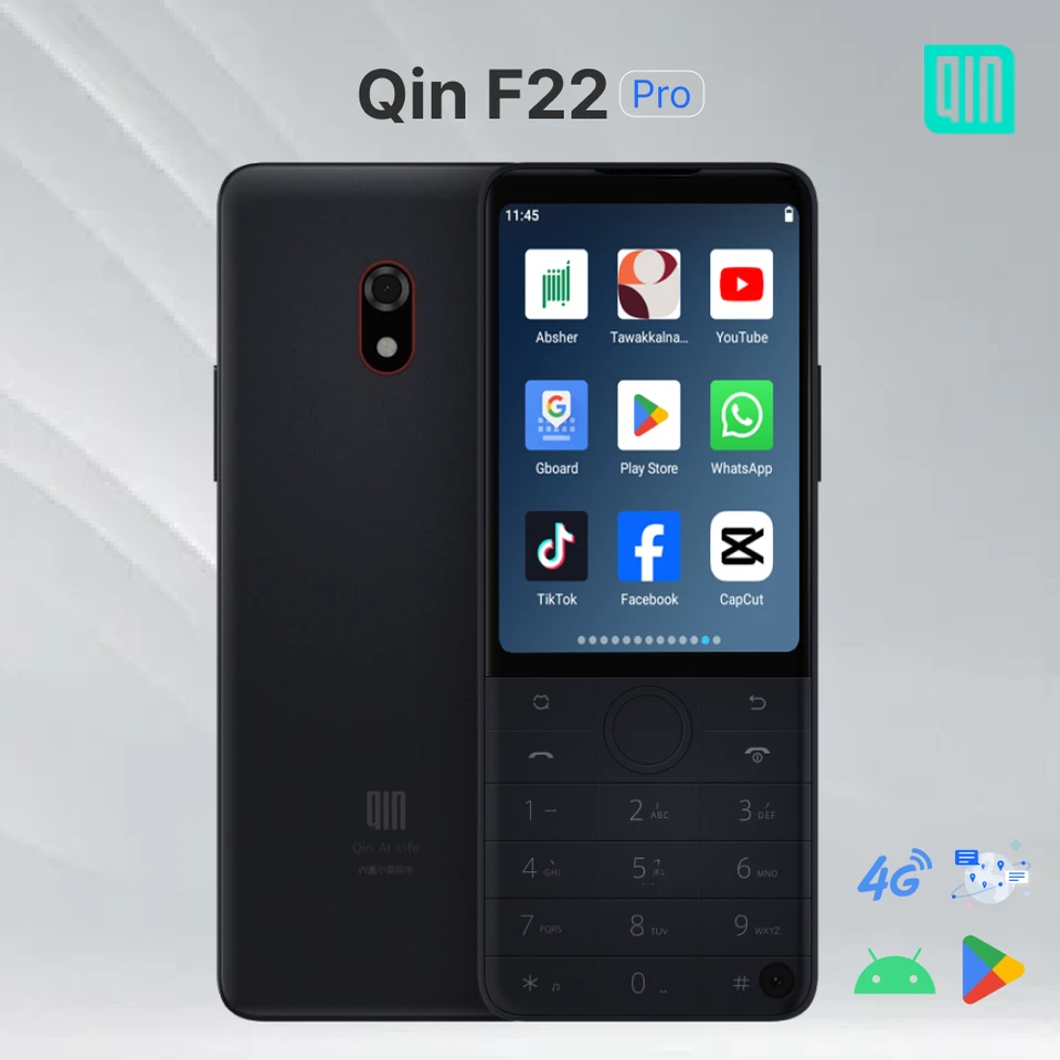 Qin F22 pro 4G mobile 4GB+64GB Touch screen button mobile WIFI GPS Bluetooth - Image 2 of 4