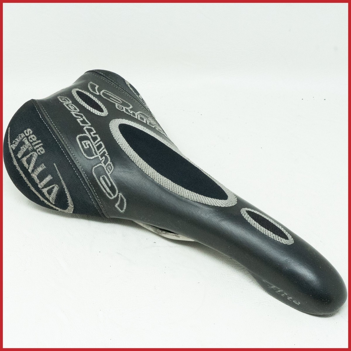 SELLE ITALIA FLITE TITANIUM BLACK VINTAGE SADDLE SEAT ROAD RACING
