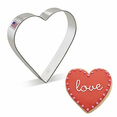 Ann Clark Cookie Cutters a forma di cuore extra large - 12,7 cm - Acciaio (k6k)