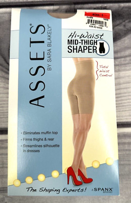 SPANX ASSETS HI WAIST MID THIGH SHAPER Size 1  NUDE