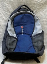 SWISSGEAR Backpack Large Gray/Blue Padded Laptop Pockets Zippers Tested Comfort