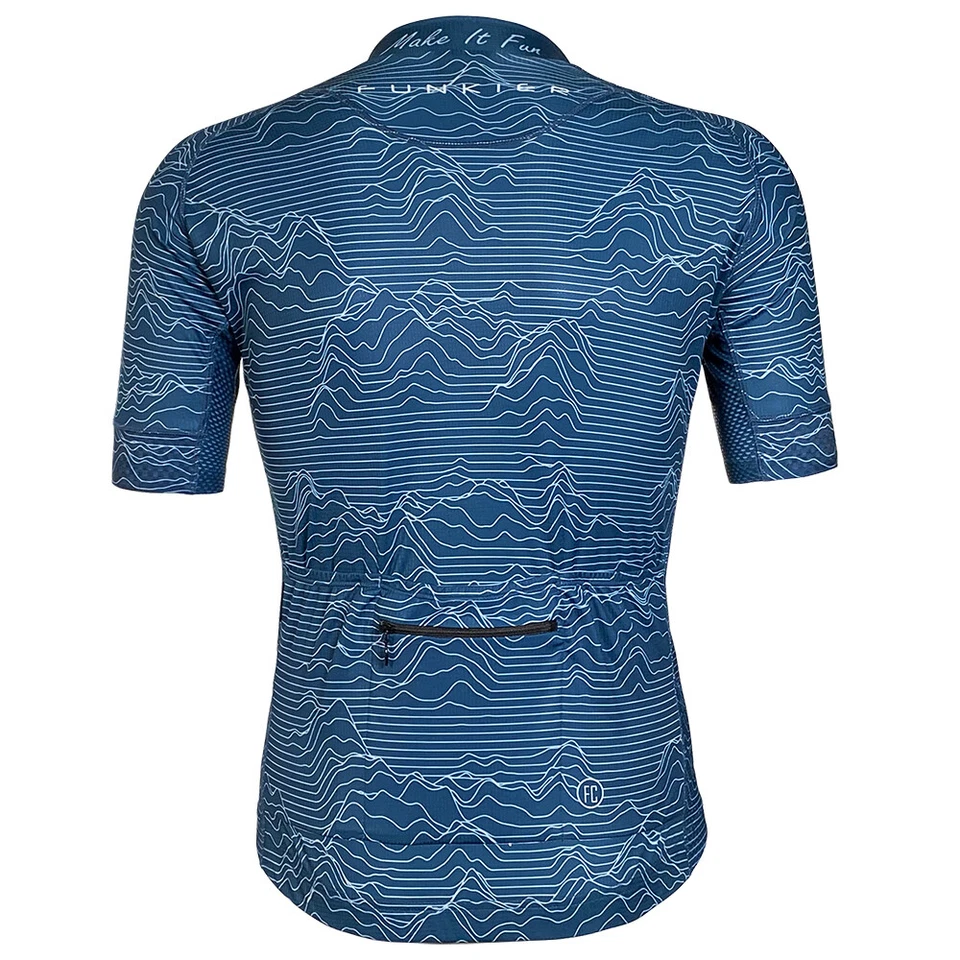 Funkier Mirano Pro Gents Short Sleeve Jersey - Blue - Image 3 of 4