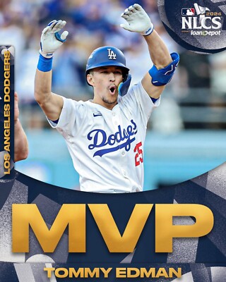 Tommy Edmon Los Angeles Dodgers 8x10 photo 2024 NLCS CHAMPION  MVP