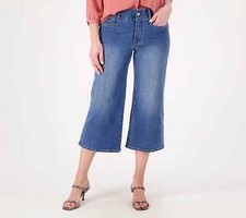 NYDJ Cool Embrace Wide Leg Denim Crop Jeans- Compass-Petite 18W-NWT-A575282