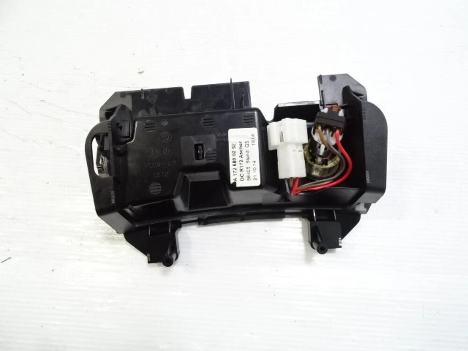 Cenicero Mercedes R172 SLK350 SLK250, con molduras de madera 1726800252, fresno negro Foto 4 de 4