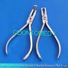 Set Of 2 Bracket Remover Plier Straight & Bracket Remover Plier Angle Ortho
