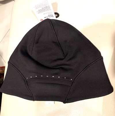Lululemon Run for It All Beanie w/ Ponytail Opening Black O/S LW9ECWS Lululemon Run for It All Beanie - Black (First Release  main image 3