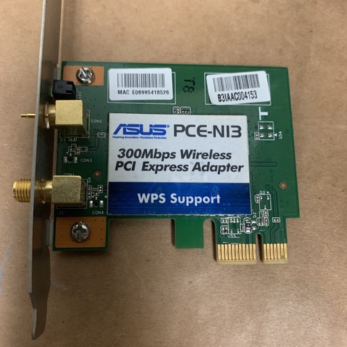ASUS PCE-N13 Wireless-N Network Adapter PCI-E Adapter - No Antennas - 1 Port BAD - Afbeelding 2 van 8