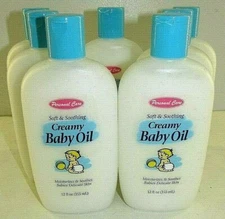Creamy Baby Oil Soft & Soothing   7 - 12 FL.OZ. Bottles 
