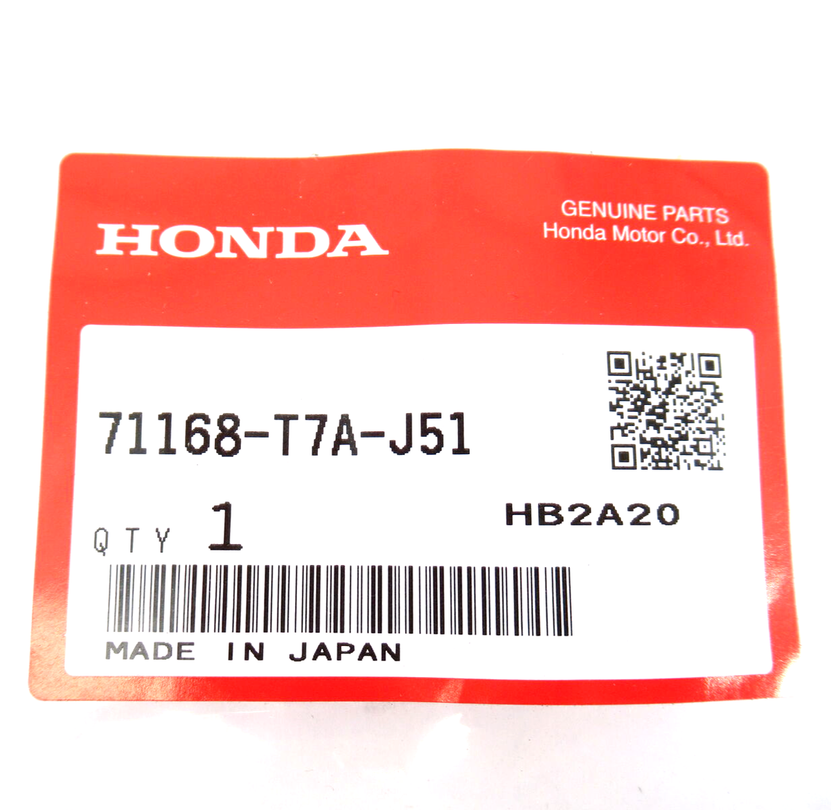 Genuine OEM Honda 71168-T7A-J51 Driver LH Front Grille Extension