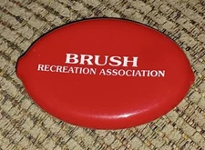 VTG RED Quikoin Coin Purse Advertising BRUSH RECREATION ASSOCIATION ohio group