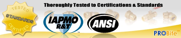 1-1/4" x 1-1/4" ProBite Push Fit/Connect Elbow by Quickfitting LF853 - Image 3 of 3