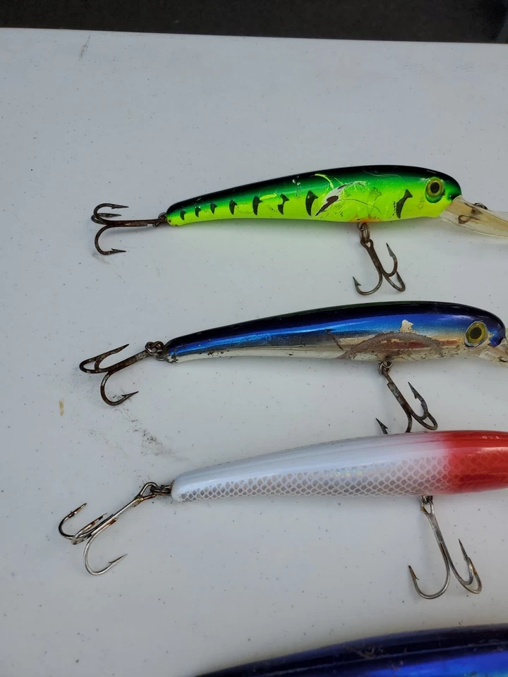 Lot of 5 Mann’s Magnum Stretch 30+ Deep Diving 11” Crankbaits USED condition 4D - Image 4 of 4