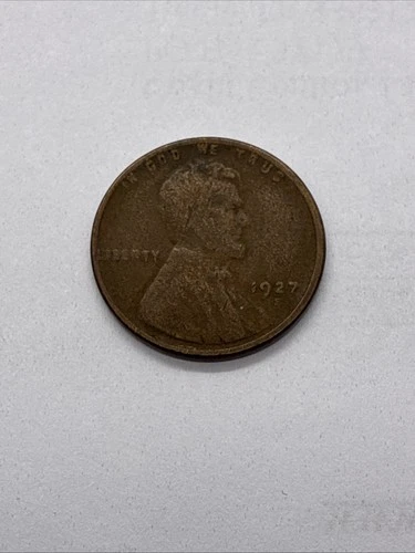 1927-S Lincoln Wheat Cent Penny 1c VF Condition Circulated