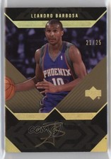 2007-08 Upper Deck UD Black Auto Gold 21/25 Leandro Barbosa #AU-BA Auto e3g