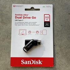 BRAND NEW SEALED SanDisk 512GB Ultra Dual Drive Go USB Type-C Flash Drive