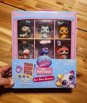 Littlest Pet Shop LPS Pet Boutique 6 Pets 2 Exclusive Pets G7 #310-315 NEW