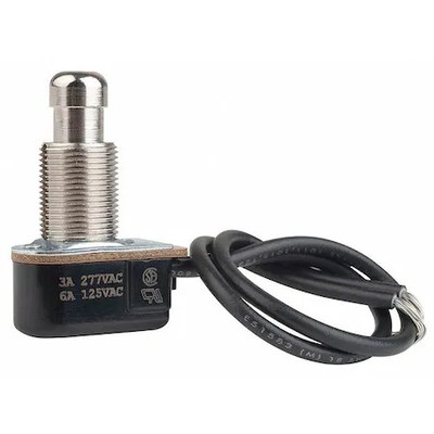 Carling Technologies P267f-1D-Rnd-Mtl-Xg Miniature Push Button Switch,