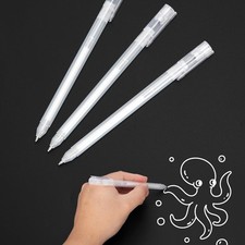 White Gel Pen Set - 0.8mm Ink Pens for Art and Crafting